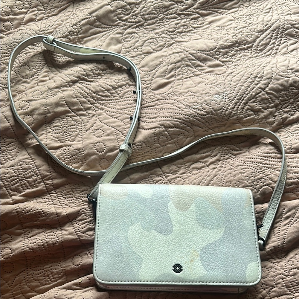 Dagne Dover Andra Haze Camo Leather Crossbody Bag